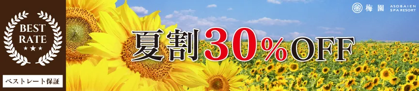 梅雨割 30%off